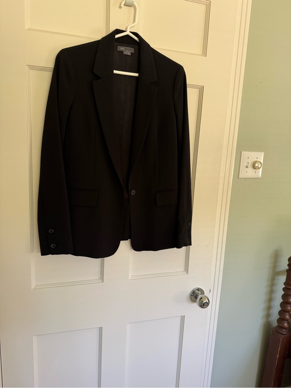 Classic Black Single-Button Wimen’s Blazer by Vince